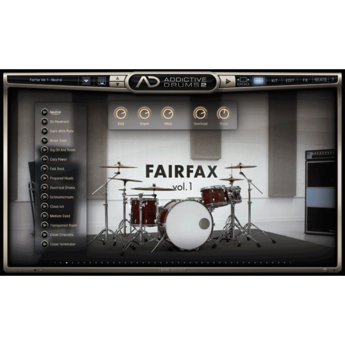 Addictive Drums 2: Fairfax Vol. 1 ADpak