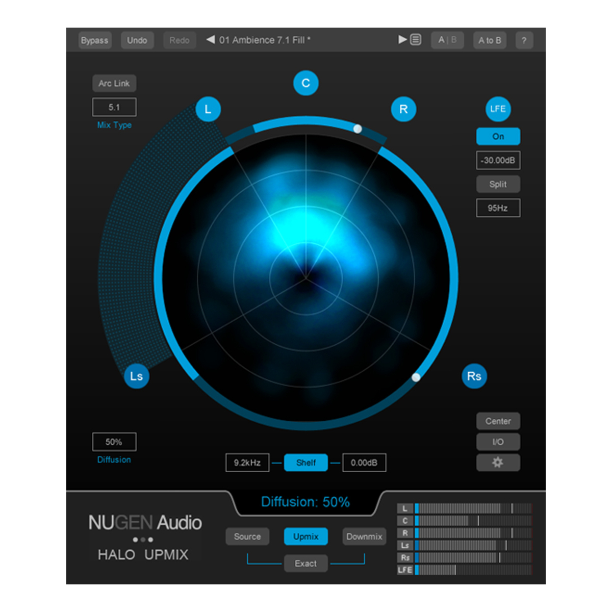 Halo Upmix with 3D Immersive Extension