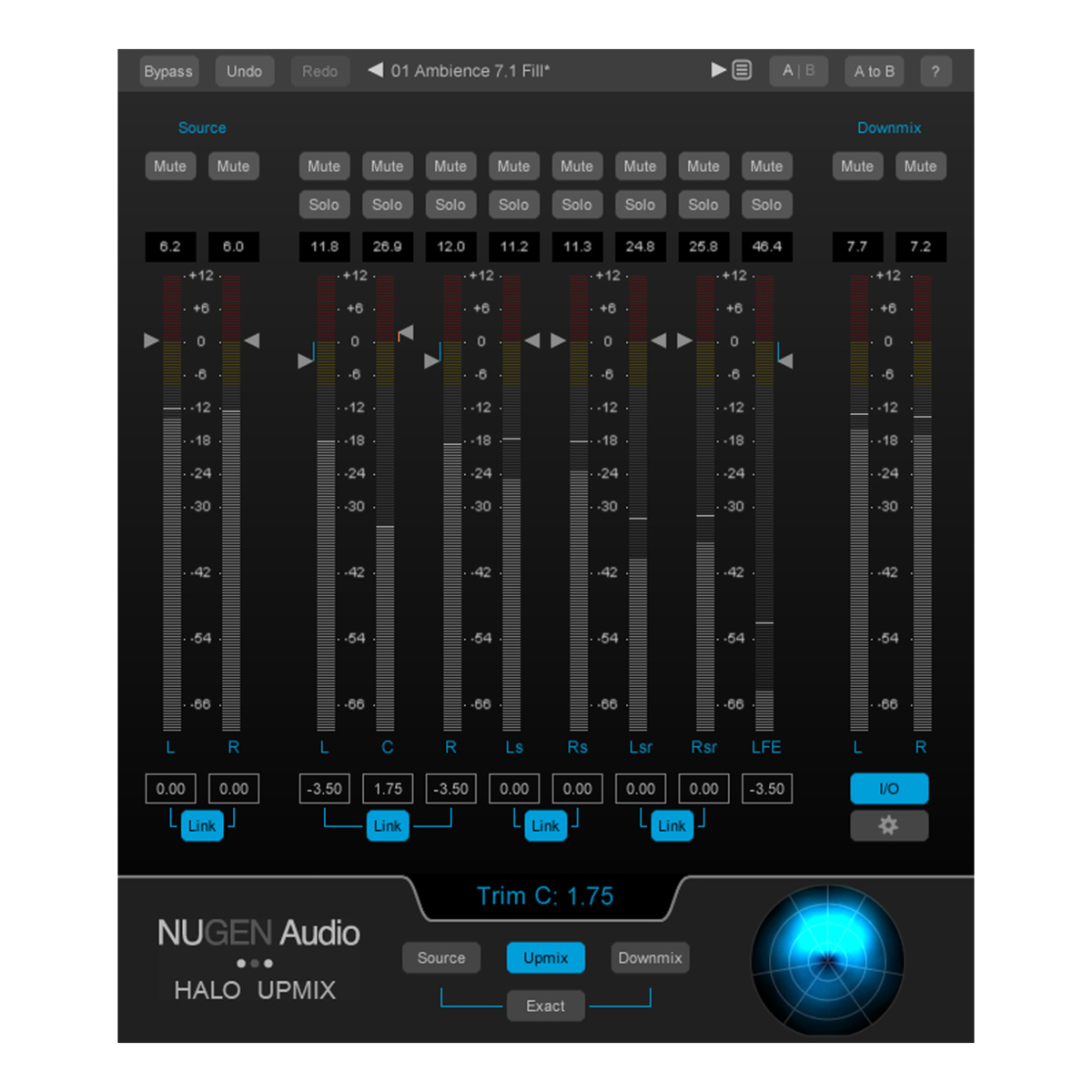 Halo Upmix with 3D Immersive Extension
