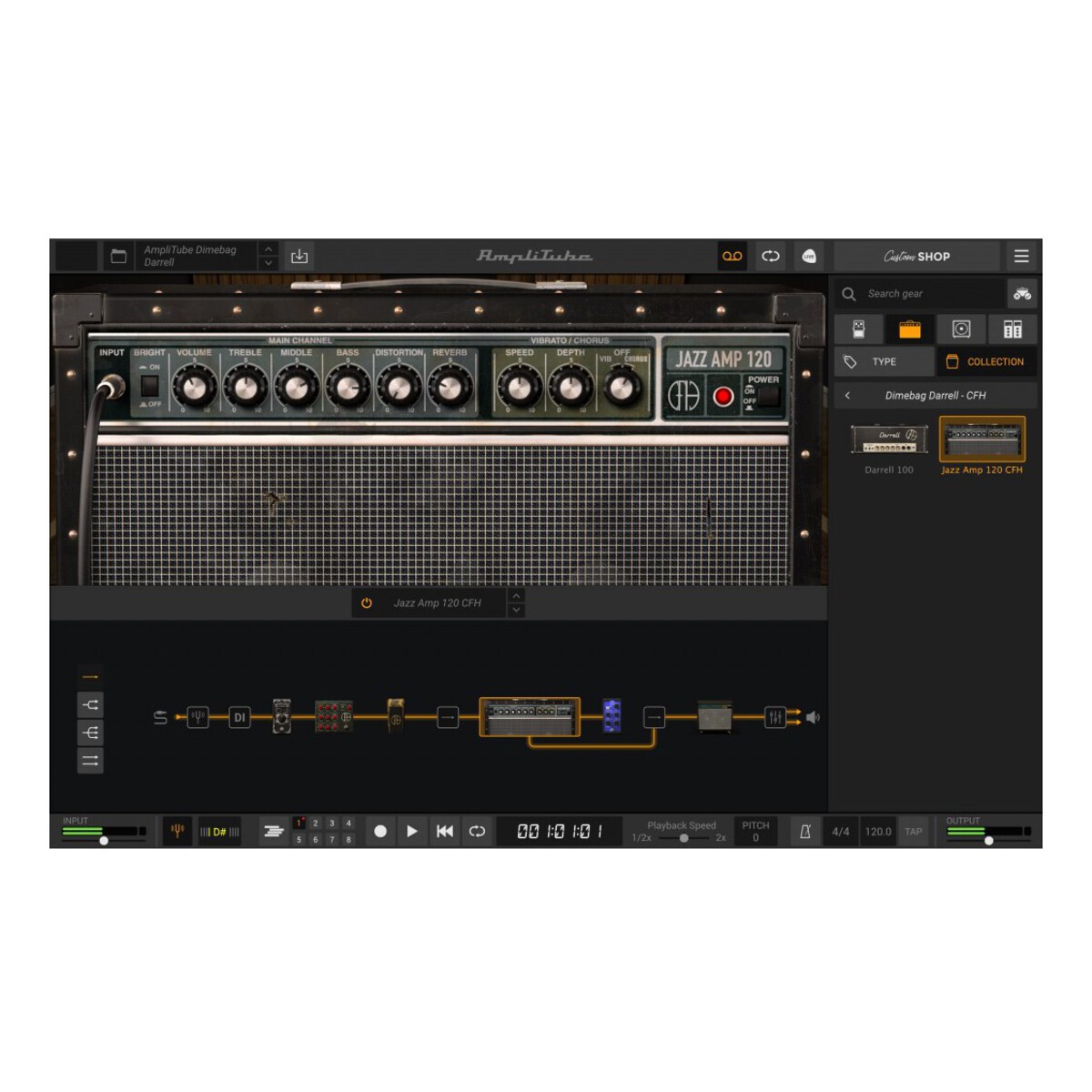 AmpliTube D. Darrell CFH Collection ダウンロード版