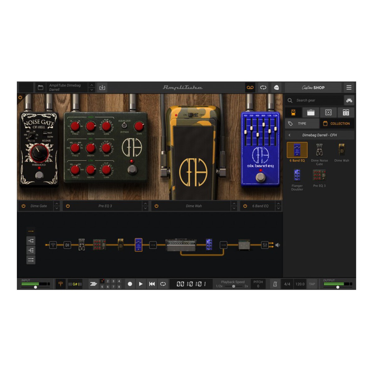 AmpliTube D. Darrell CFH Collection ダウンロード版