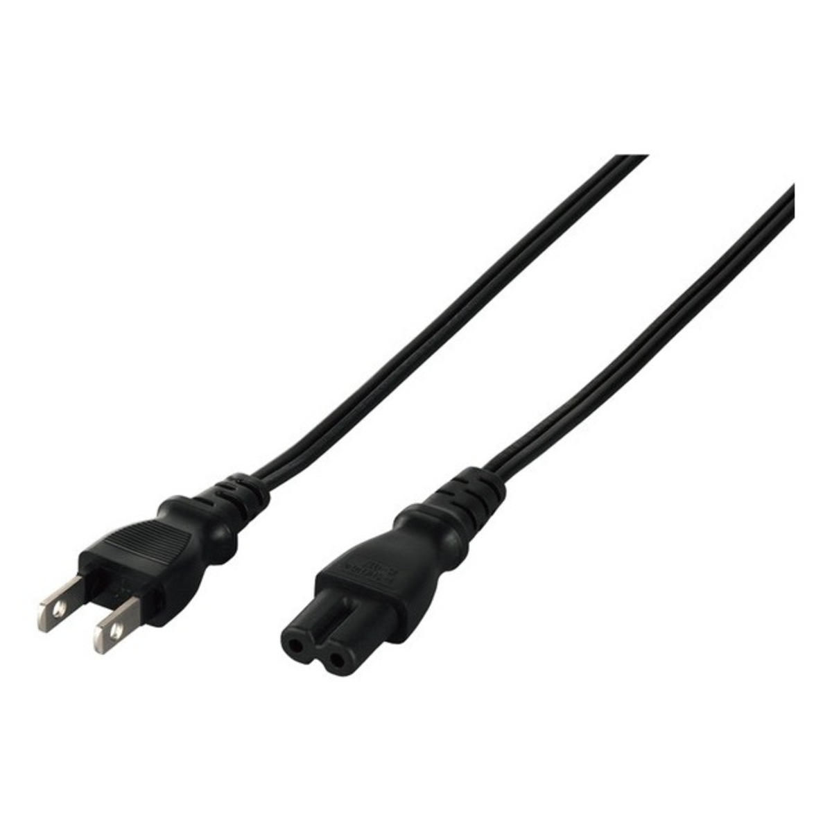 BSACC0502BKA 電源ケーブル 2ピンソケット（メス）⇔2ピンプラグ（オス） 0.2m ブラック