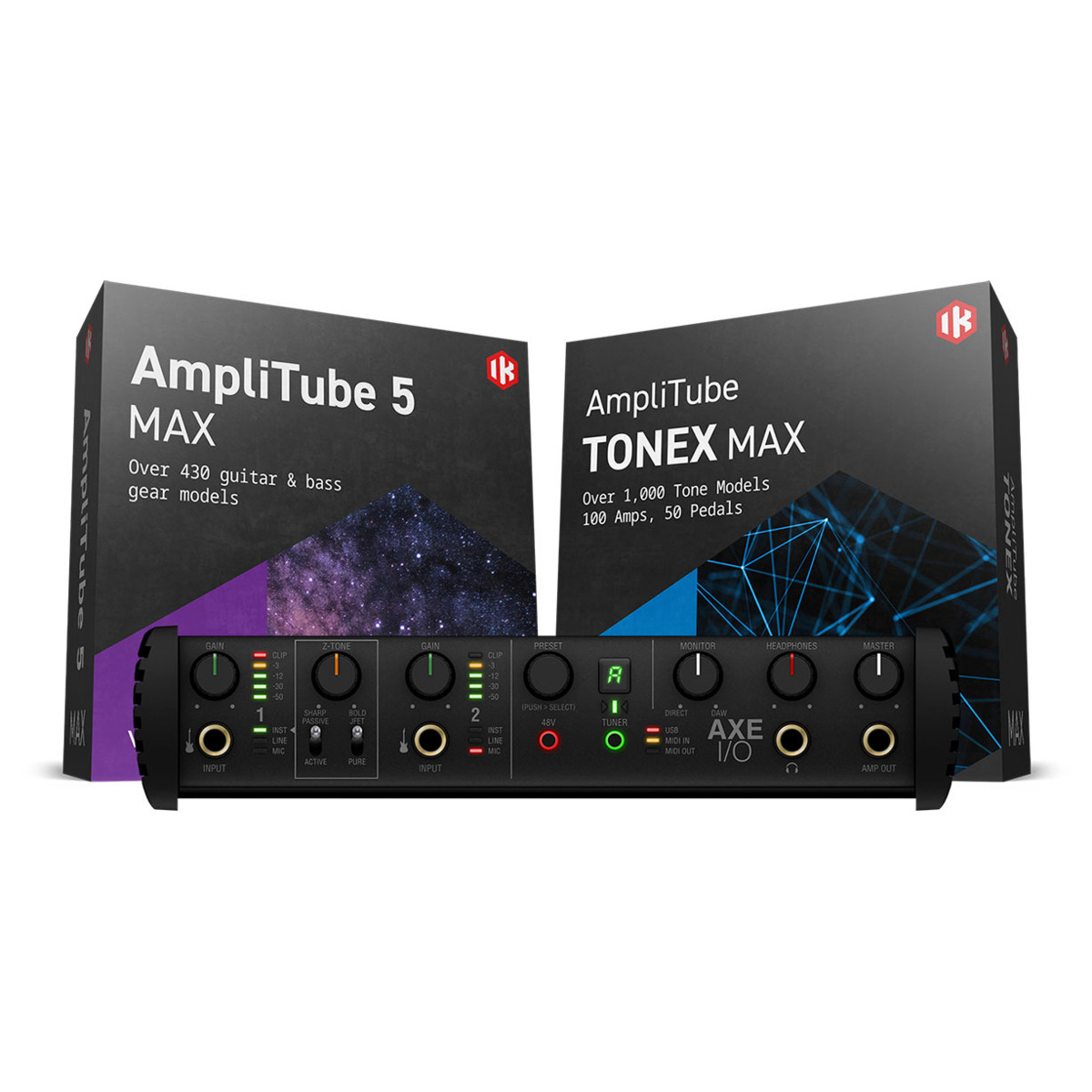 AXE I/O + AmpliTube 5 MAX + TONEX MAX バンドル