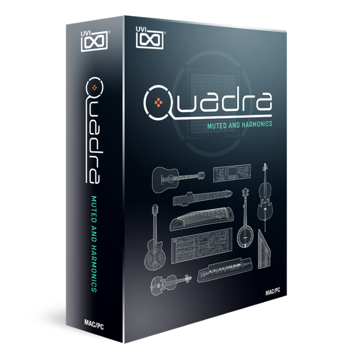 Quadra: Muted & Harmonics