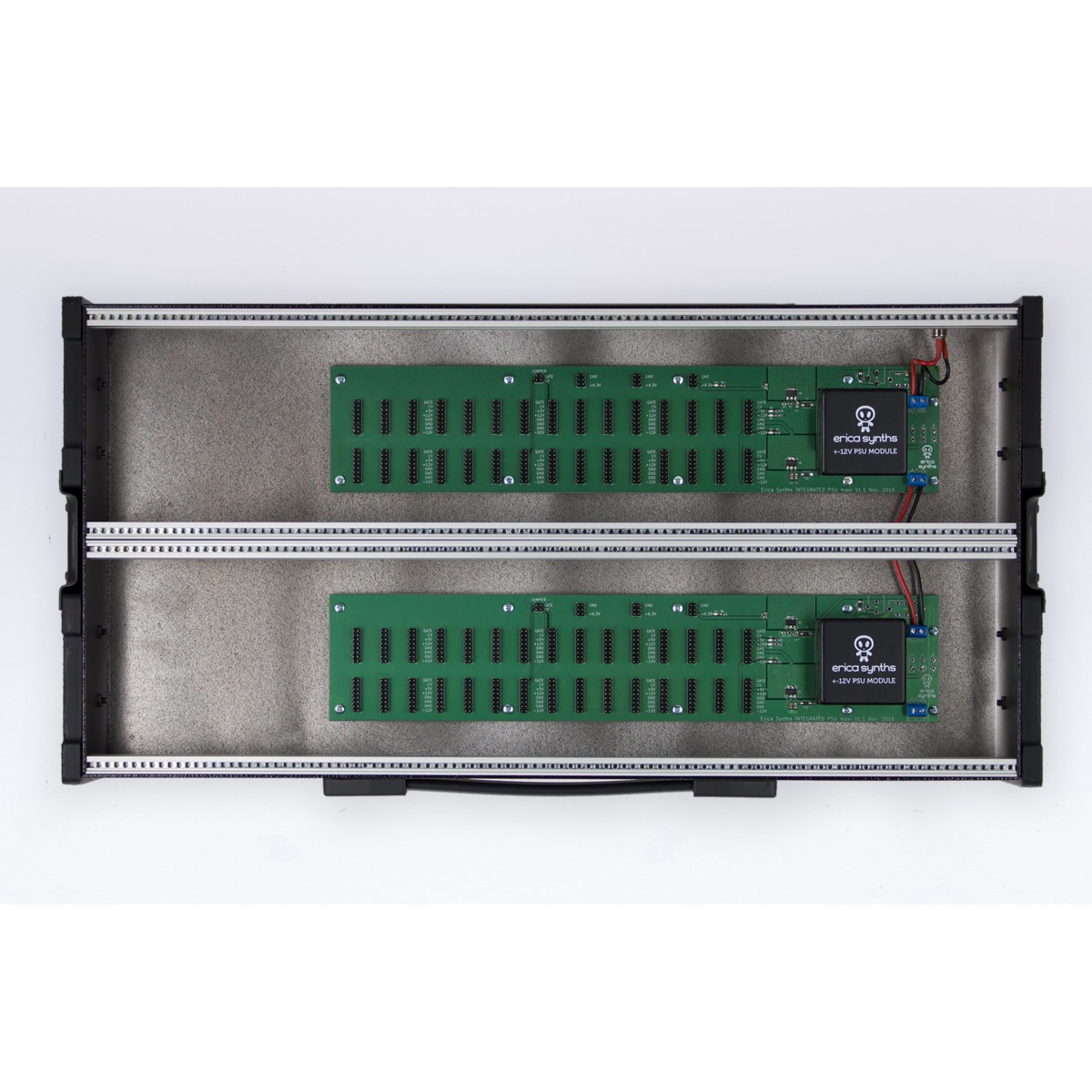 未使用品！Erica Synths 2x84HP 電源付きユーロラックケース