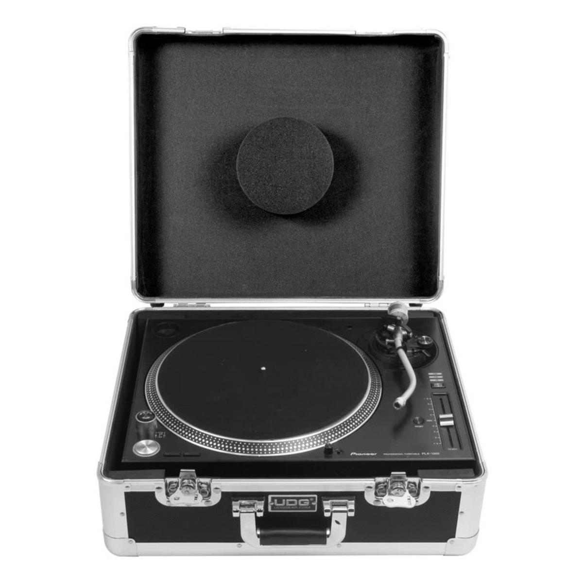 Ultimate Pick Foam フライトケース ターンテーブル Silver