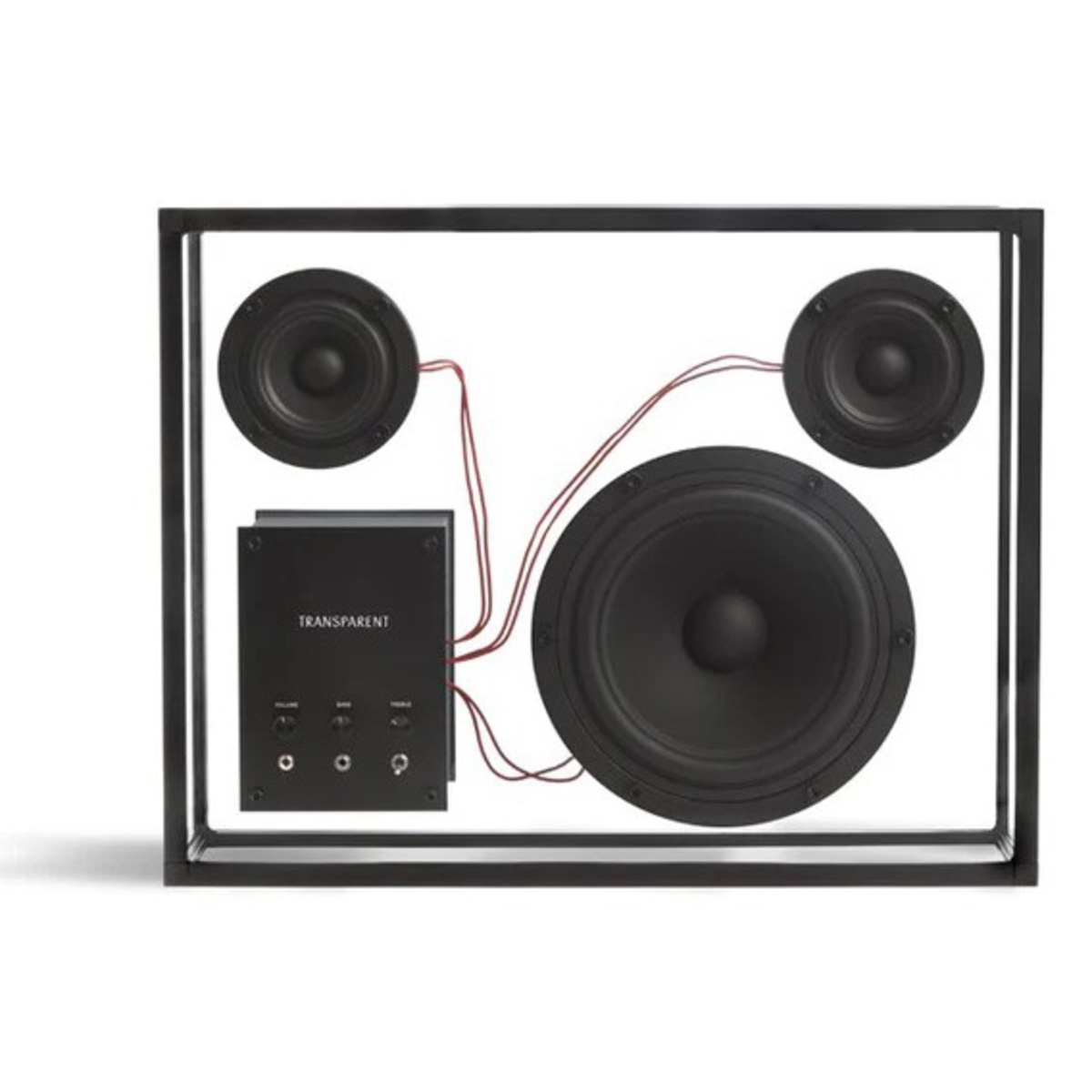 TRANSPARENT SPEAKER (ブラック/レッドコード)