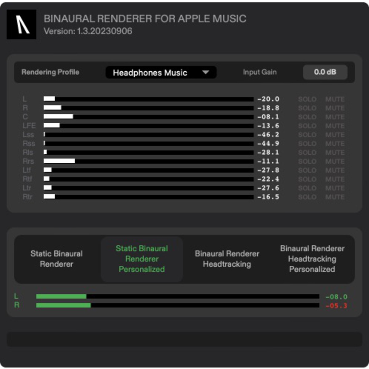 Binaural Renderer For Apple Music