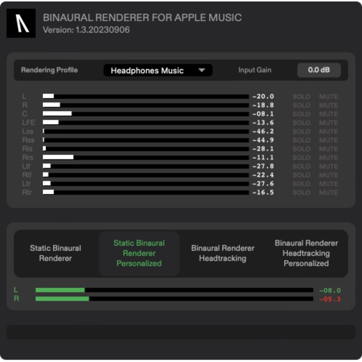 Binaural Renderer For Apple Music