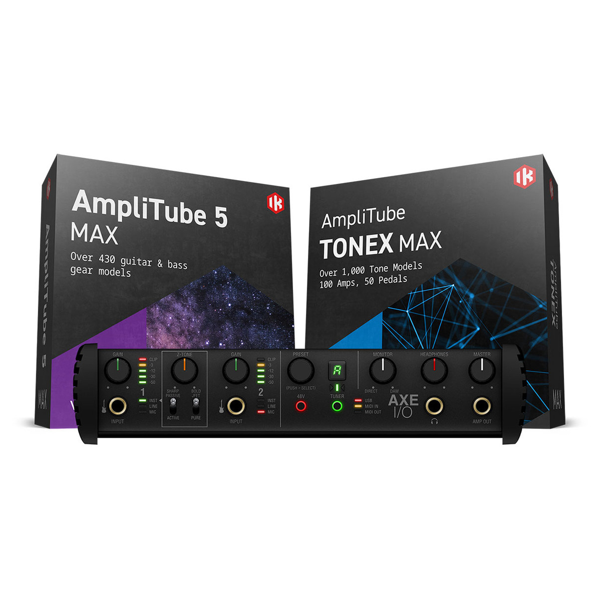 AXE I/O + AmpliTube 5 MAX + TONEX MAX バンドル | Rock oN Line eStore｜音楽 制作・レコーディング専門店