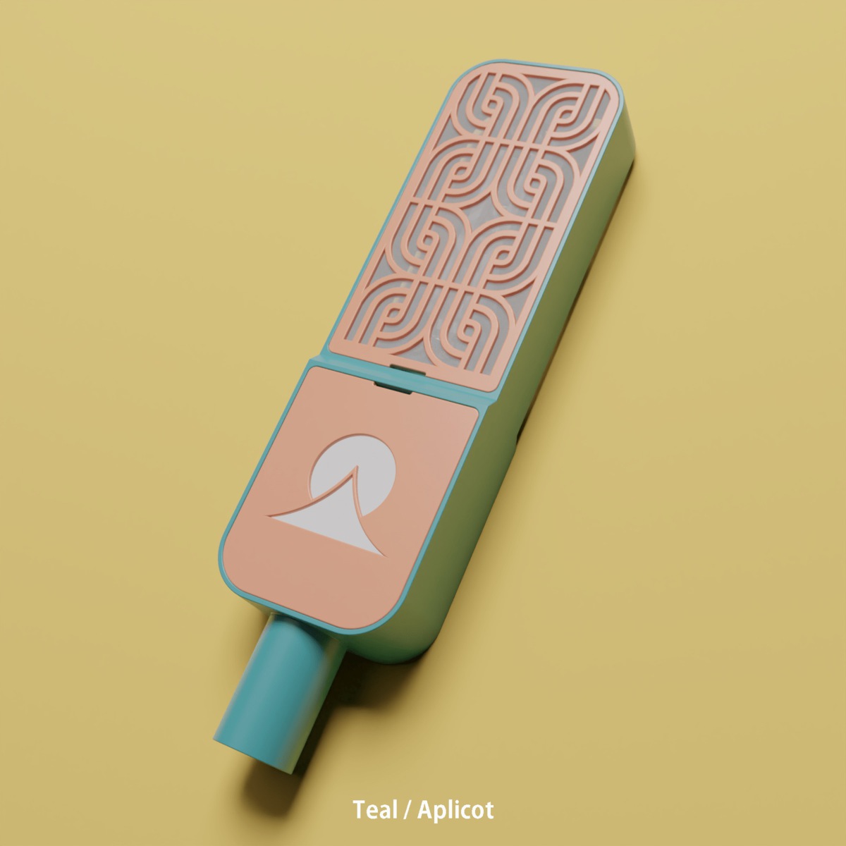 Ohma Ribbon Teal / Apricot