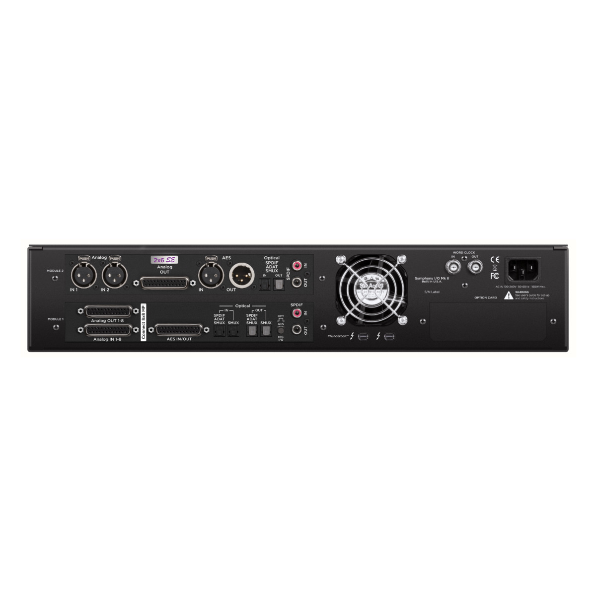 Symphony I/O MKII Thunderbolt.  Connect8 + 2x6SE