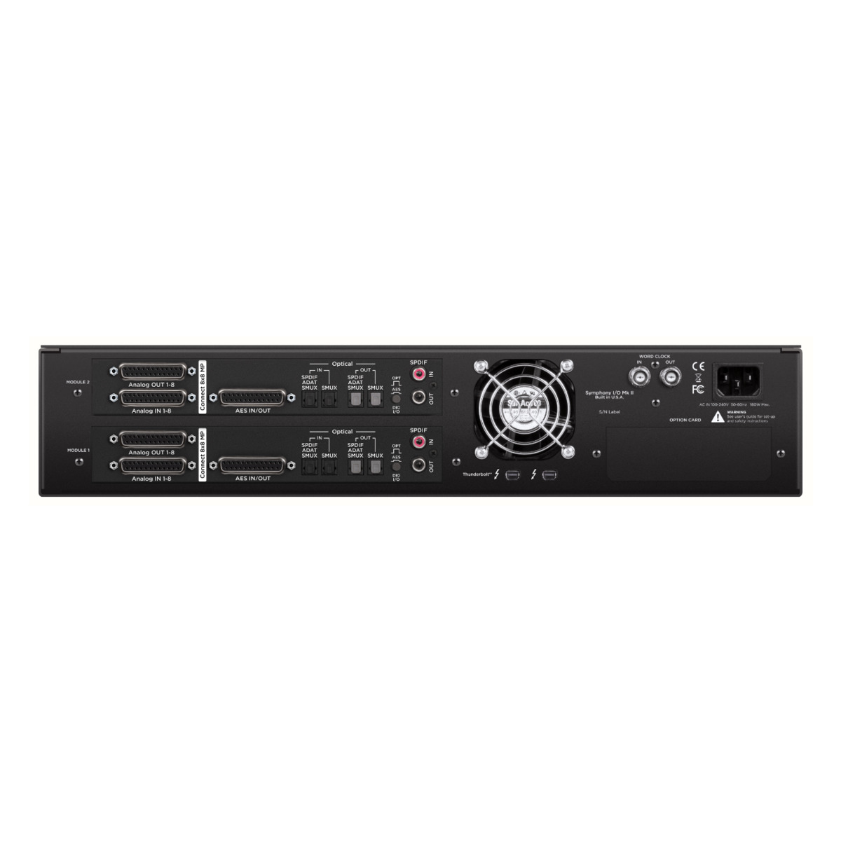 Symphony I/O MKII Thunderbolt.  2-Connect8