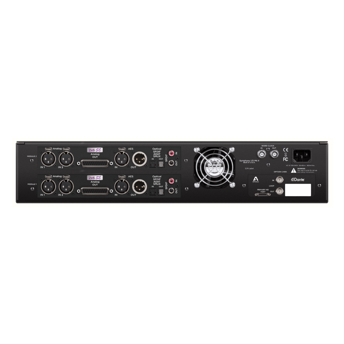 Symphony I/O MKII Pro Tools HDX (Dante Upgradable) 2 - 2X6SE