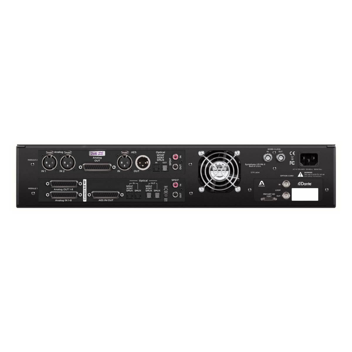 Symphony I/O MKII Pro Tools HDX (Dante Upgradable)  Connect8 + 2x6SE
