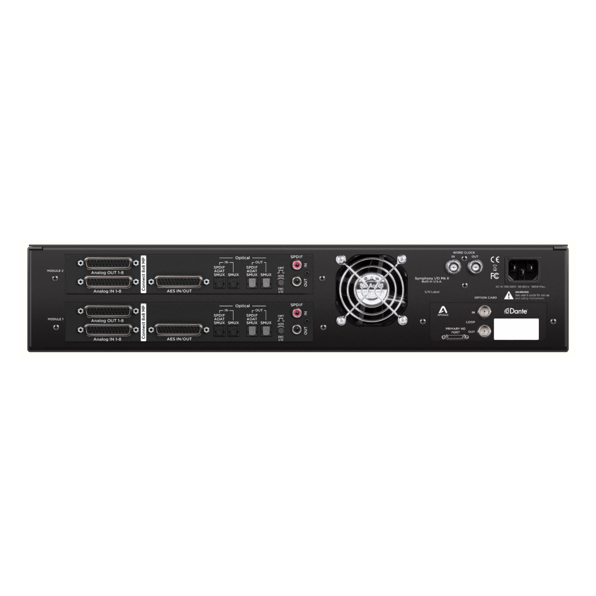 Symphony I/O MKII Pro Tools HDX (Dante Upgradable)  2-Connect8