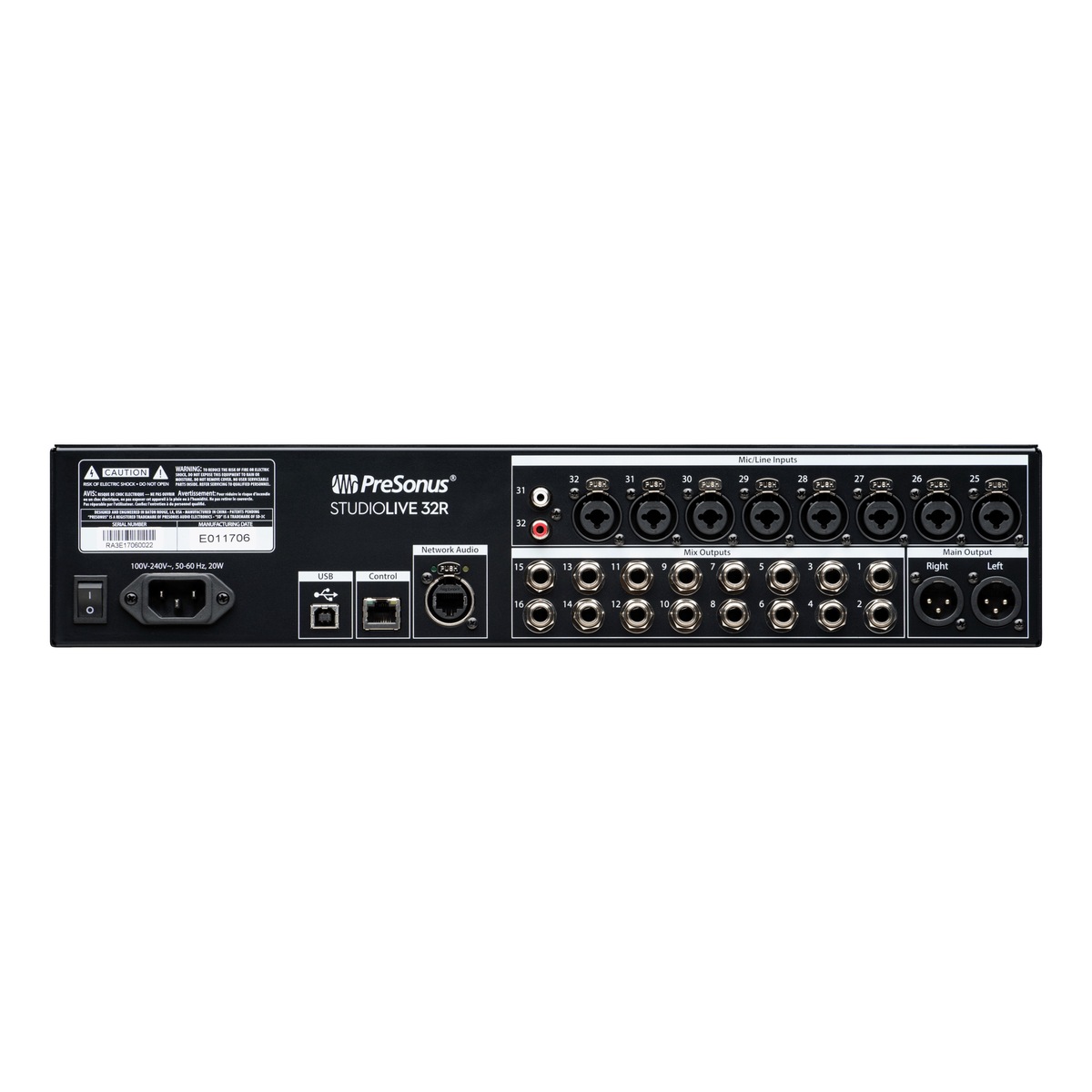 StudioLive® Series III 32R Digital Rack Mixer