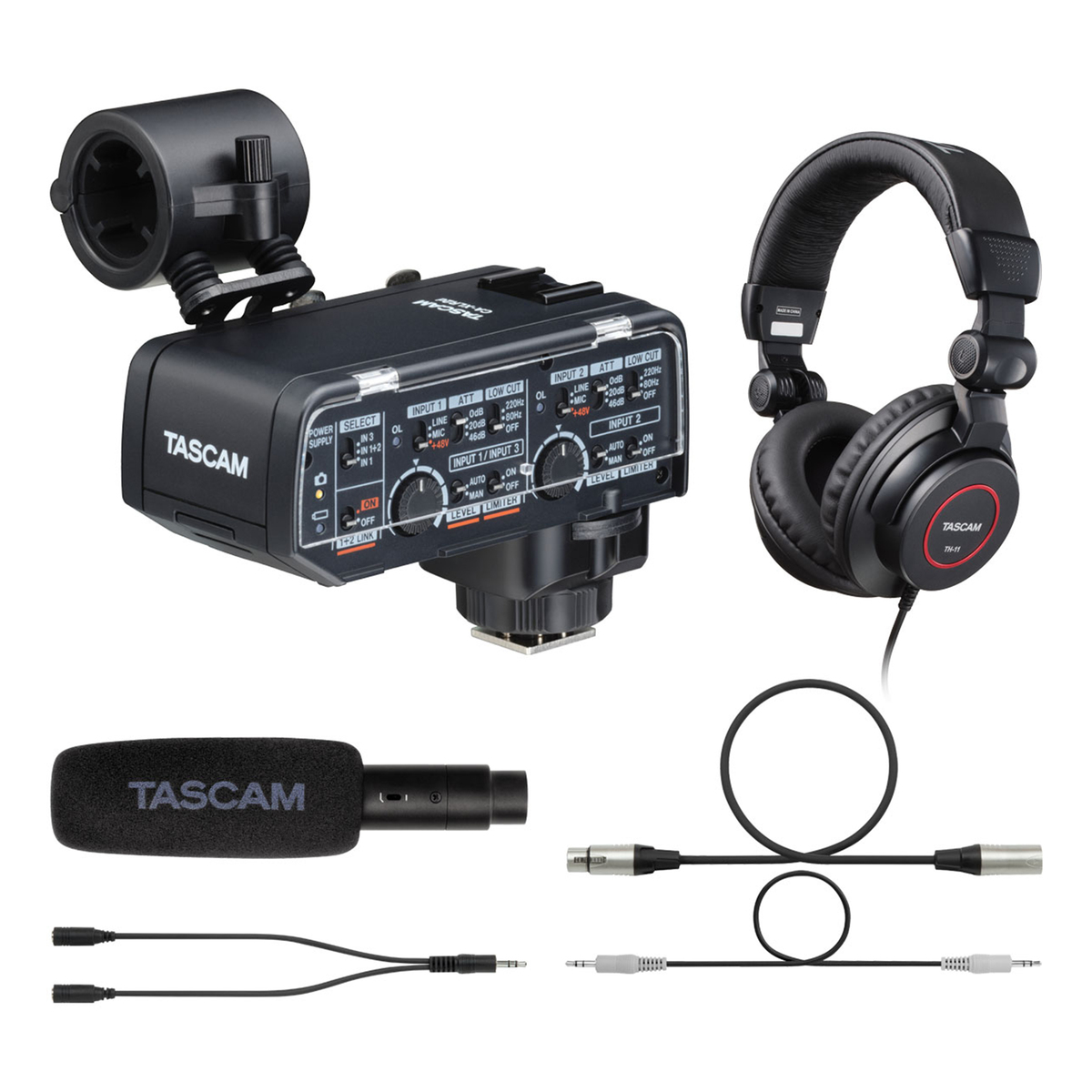 カメラ用XLRマイクアダプターCA-XLR2d-F スターターセット（富士フイルム用）