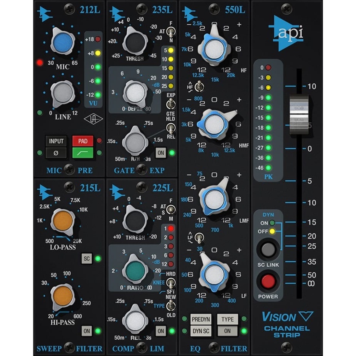 API Vision Channel Strip Collection