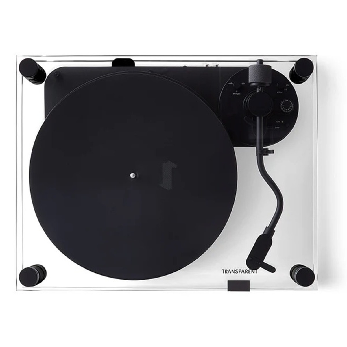 Transparent Turntable Black