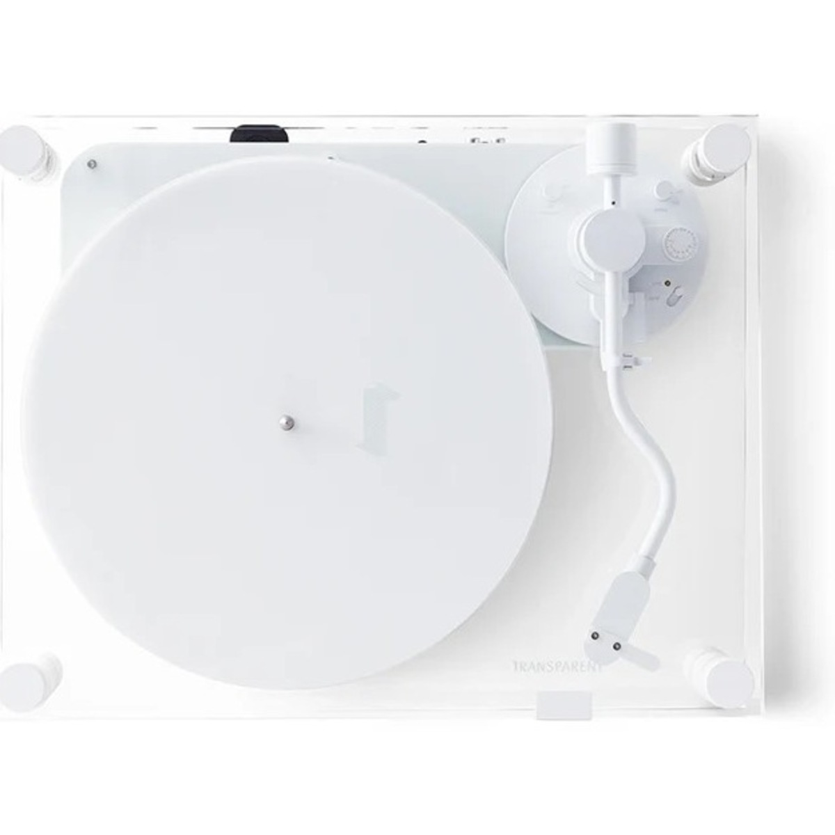 Transparent Turntable White