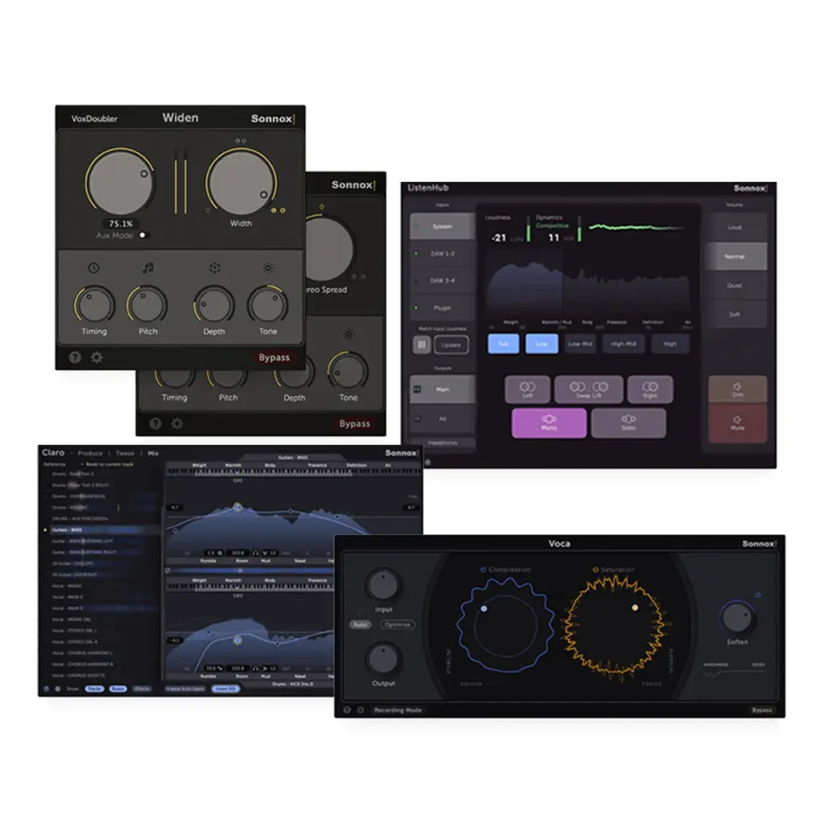Sonnox Toolbox Bundle (Claro, ListenHub, Voca, VoxDoubler)