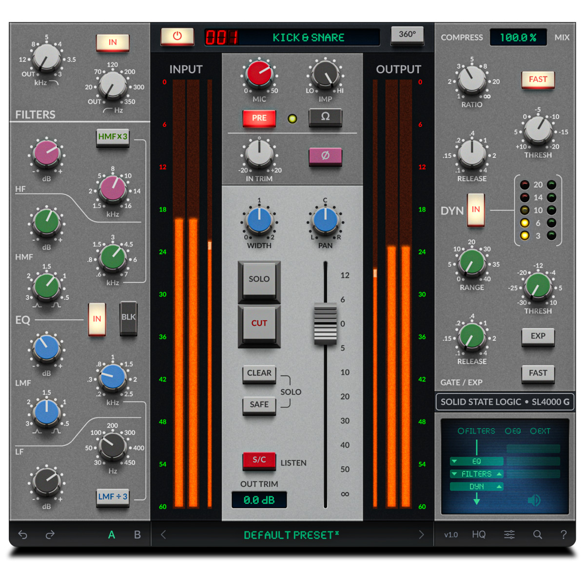 SSL 4K G Channel Strip