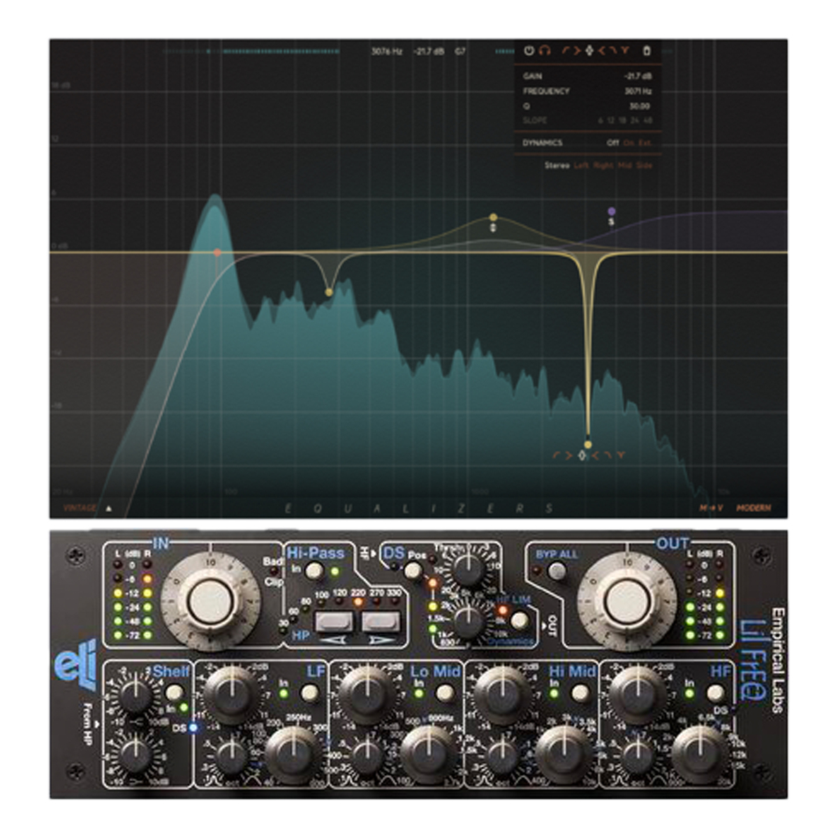 Equalizers + Empirical Labs Lil FrEQ
