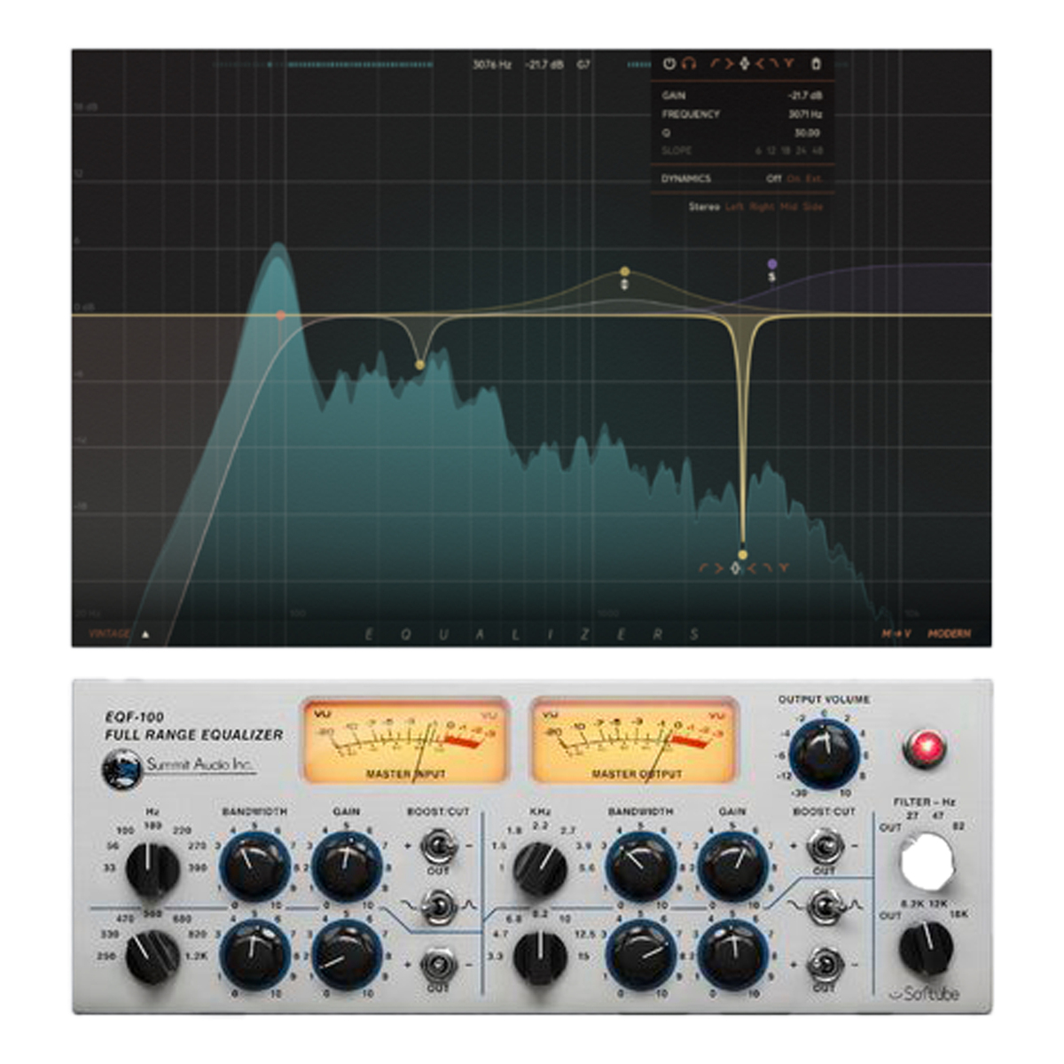 Equalizers + Summit Audio EQF-100