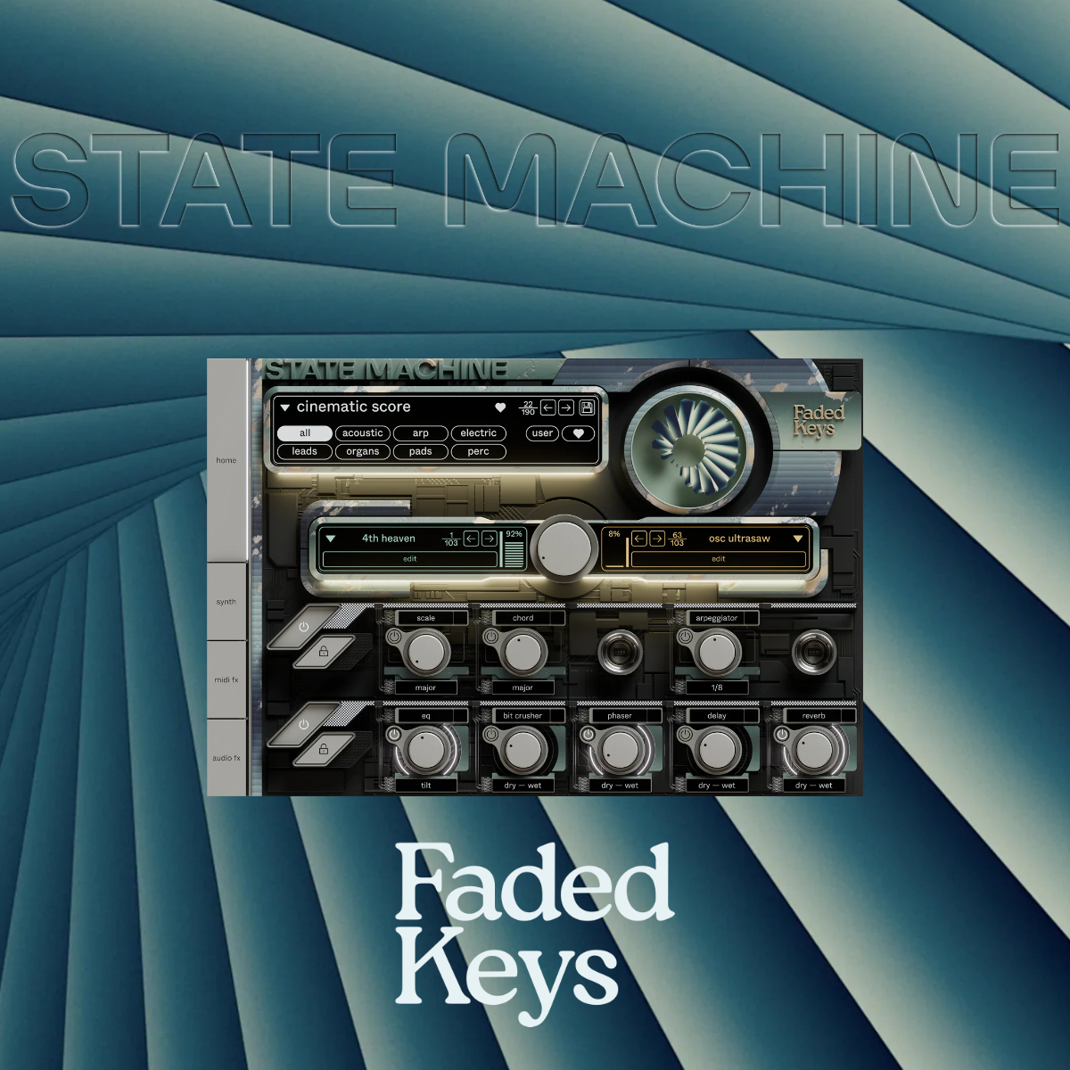 State Machine Faded Keys