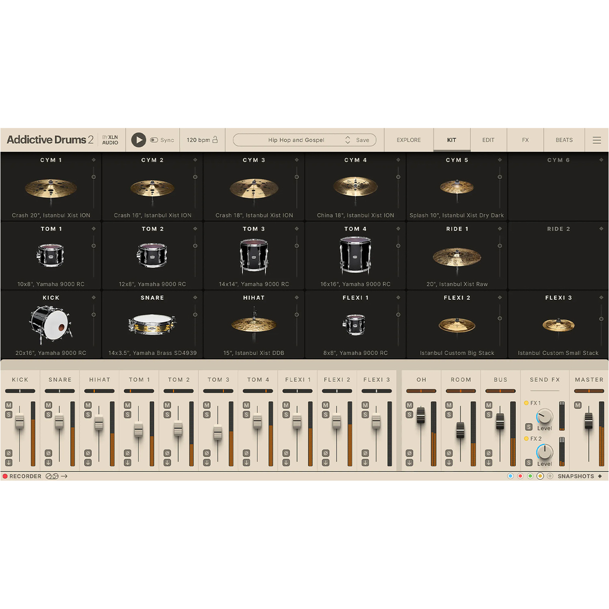 Addictive Drums 2 : Hip Hop and Gospel Collection