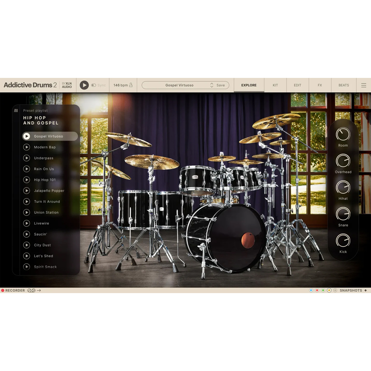 Addictive Drums 2:Hip Hop and Gospel ADpak