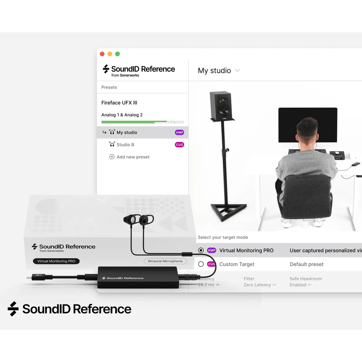 SoundID Reference Virtual Monitoring PRO with Binaural Measurement Microphone (EREF)