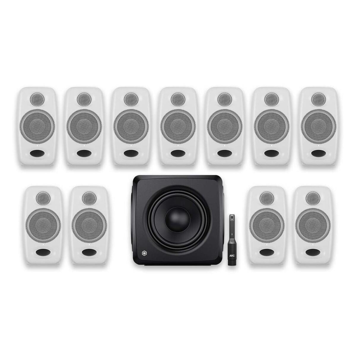 iLoud Micro Monitor PRO + iLoud Sub 7.1.4 Bundle - WHITE