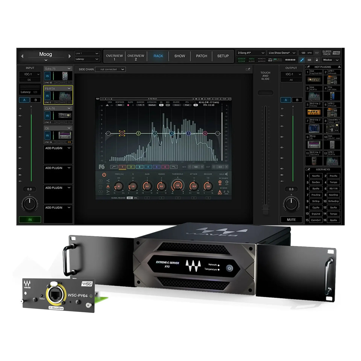 SuperRack SG + WSG Card for DM7 + Extreme Server-C + 2U Rack Ear