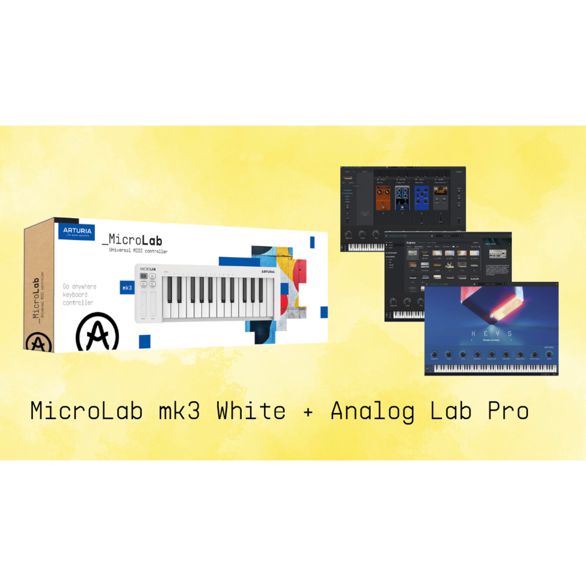 Arturia MicroLab mk3 White + Analog Lab Pro 