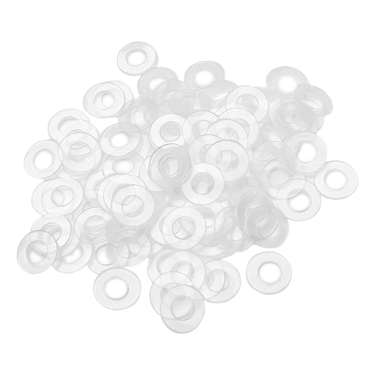 Clear Nylon Washers for M3 Screws (100pcs)