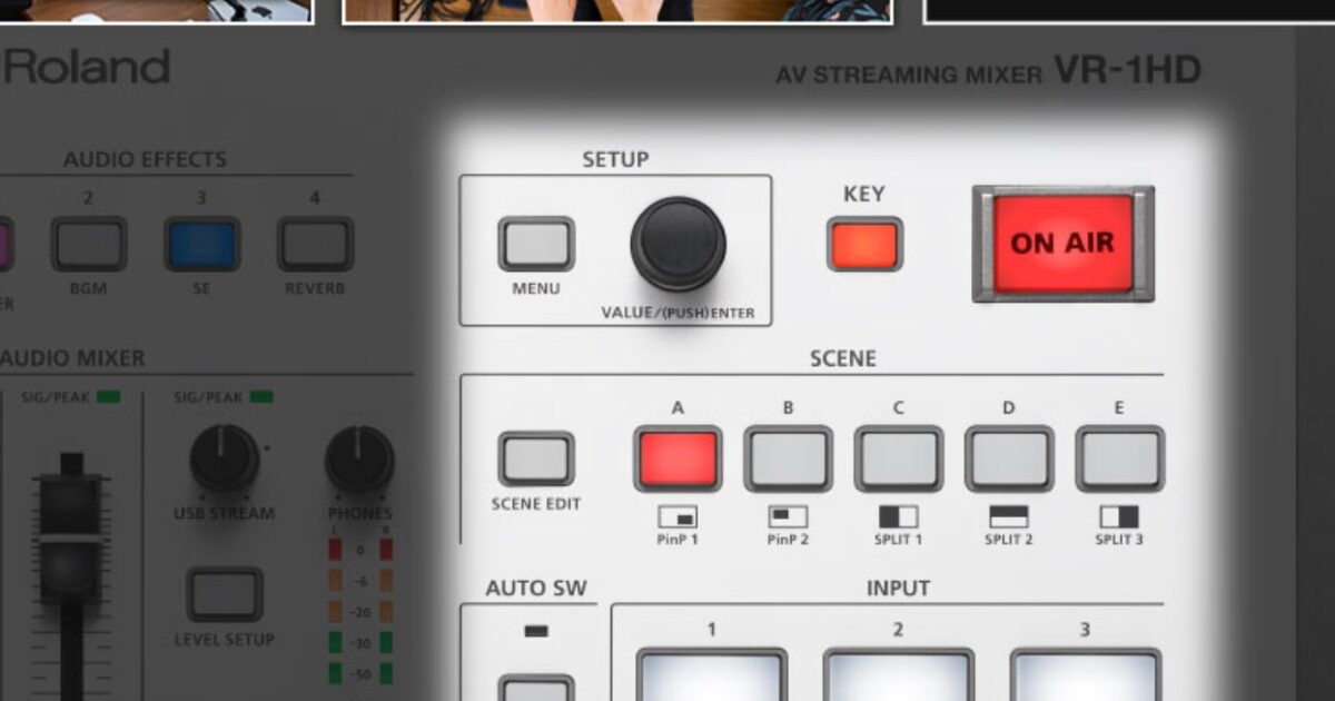Roland AV STREAMING MIXER「VR-1HD」レビュー！これ一台で映像