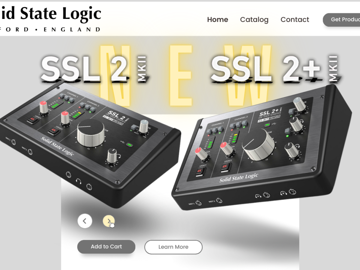 Solid State Logic SSL2シリーズの第二世代は最新のESS