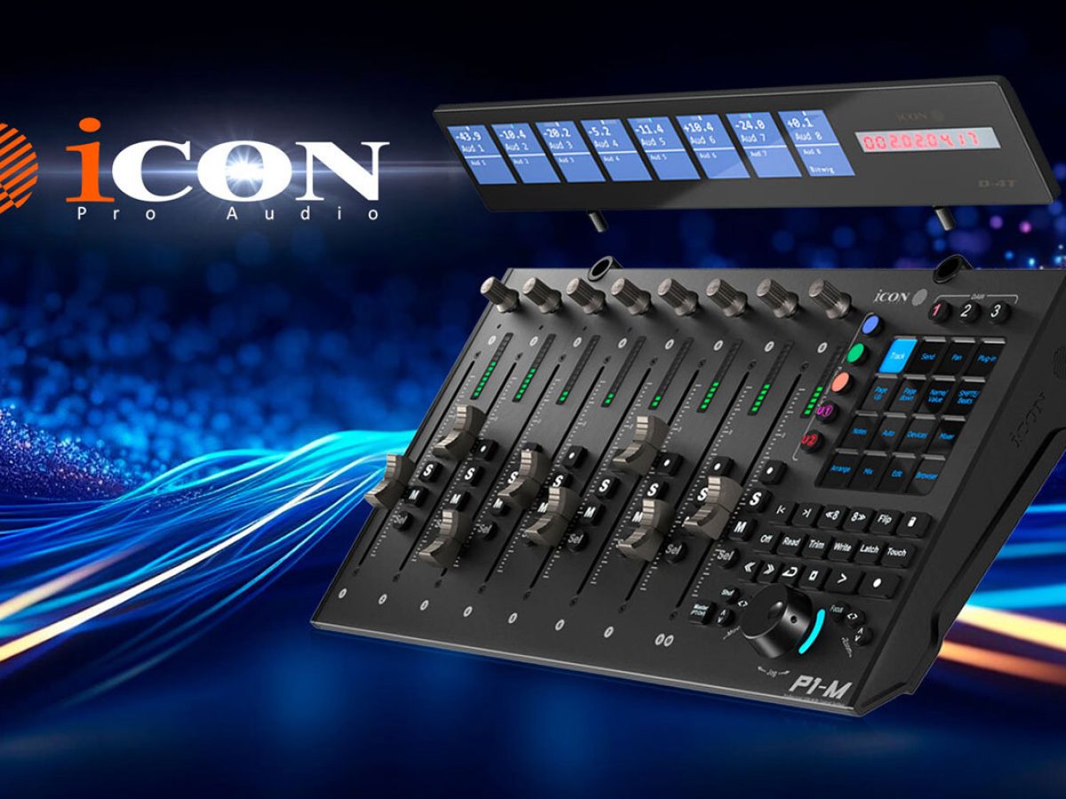 iCON Pro Audio P1-M & D4T フェーダーコントローラー iCON Pro Audio P1-M DAW Control Surface Bundle with D4T Display