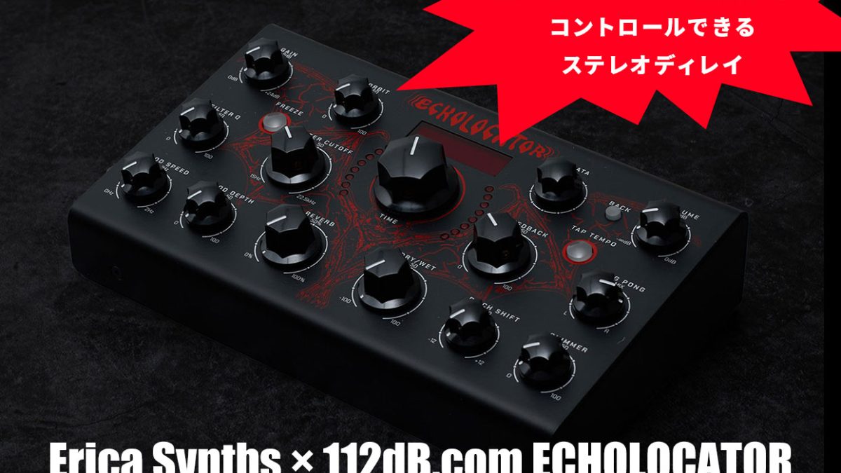 鍵盤楽器 ERICA SYNTHS & 112DB ECHOLOCATOR ERICA SYNTHS & 112DB ECHOLOCATOR | Elektron Distribution Group
