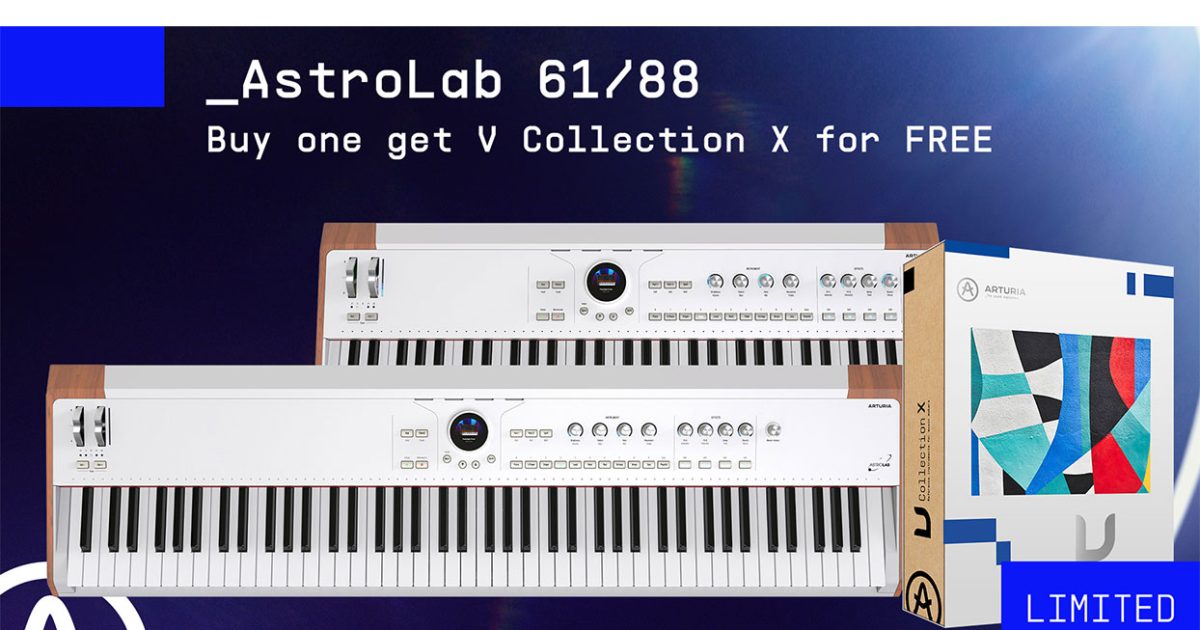 Arturia AstroLab 61/88購入で、V Collection Xがもらえるキャンペーン