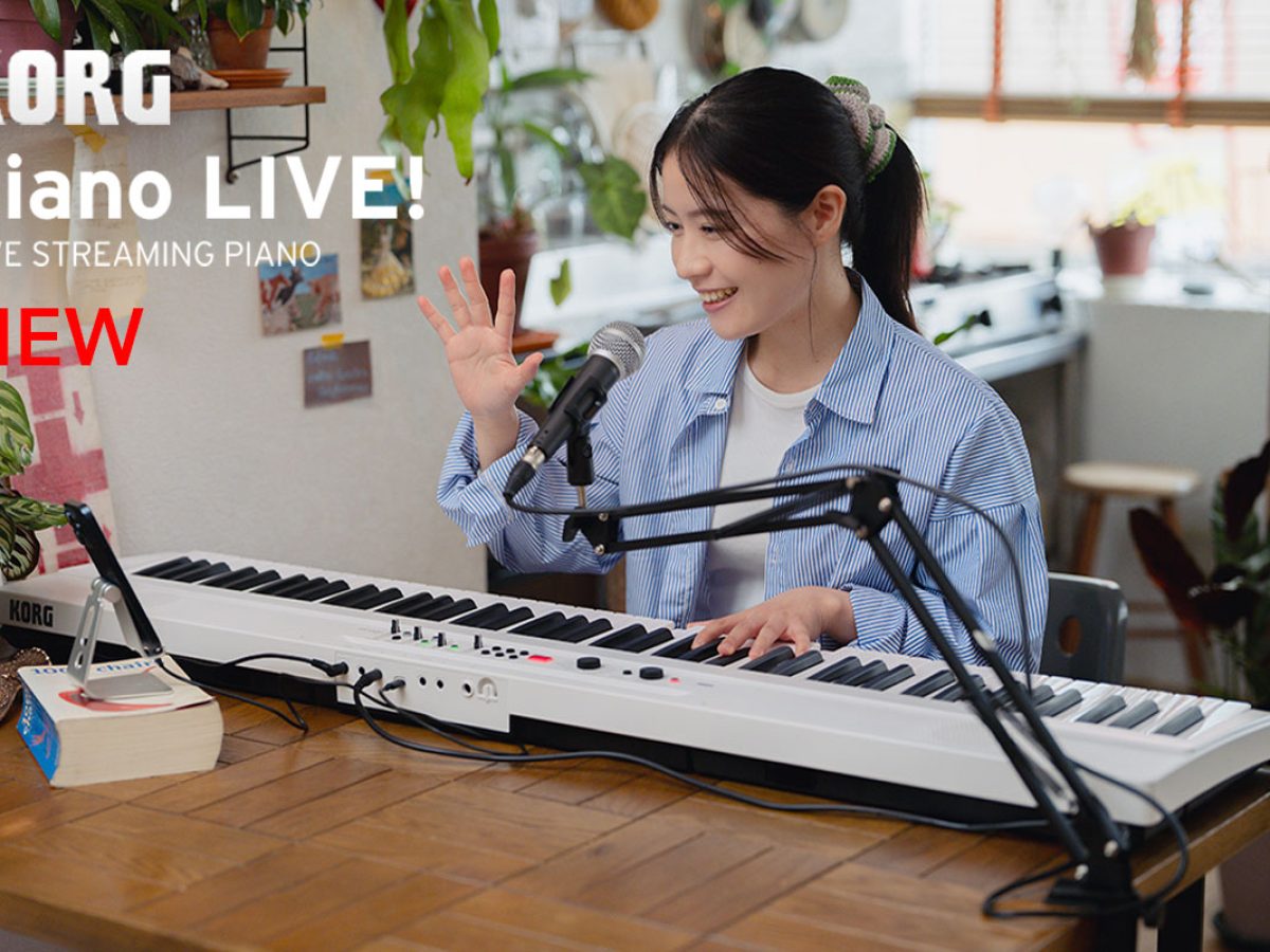 KORGがライブ配信のためのオールインワン電子ピアノ「Liano LIVE!」を