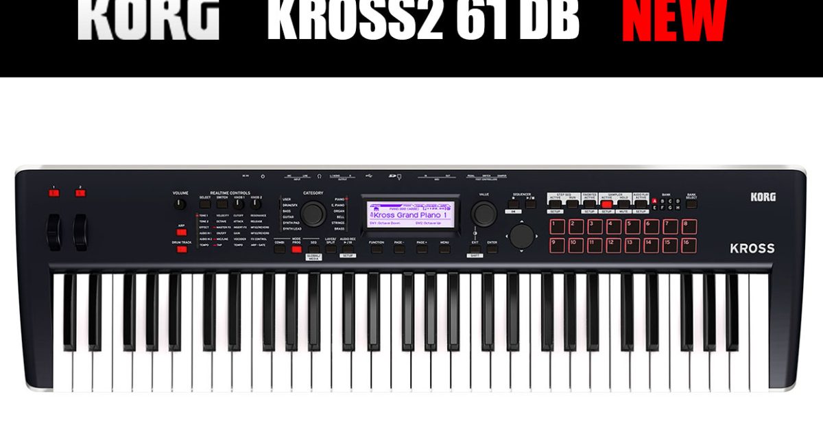 KORG KROSS2-61-MB 61鍵キーボードシンセサイザー 新品同様 KORGのシンセサイザー「KROSS2 61」のカラーバリーションモデルDB
