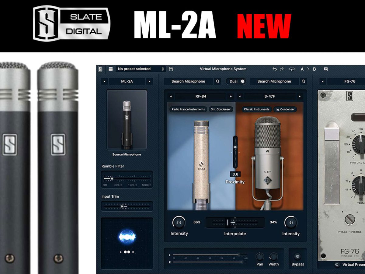 Slate Digitalが次世代モデリングペアマイクセット「ML‑2A」 を発売