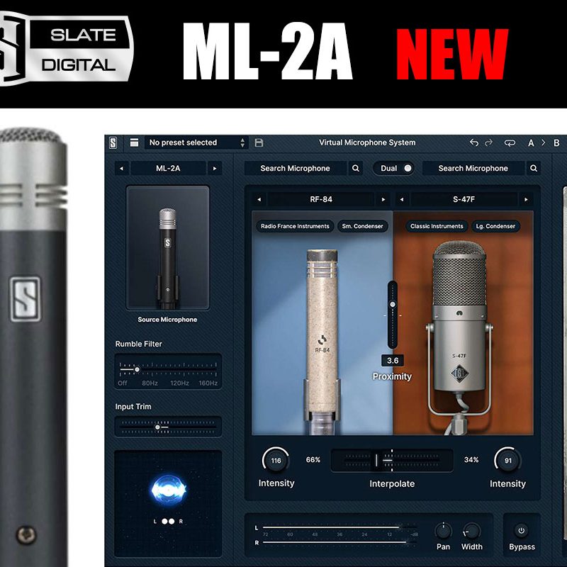 Slate Digitalが次世代モデリングペアマイクセット「ML‑2A」 を発売