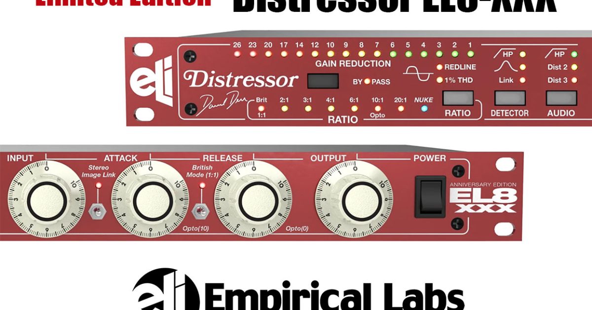 Empirical LabsがDistressor EL-8発売30周年記念リミテッド