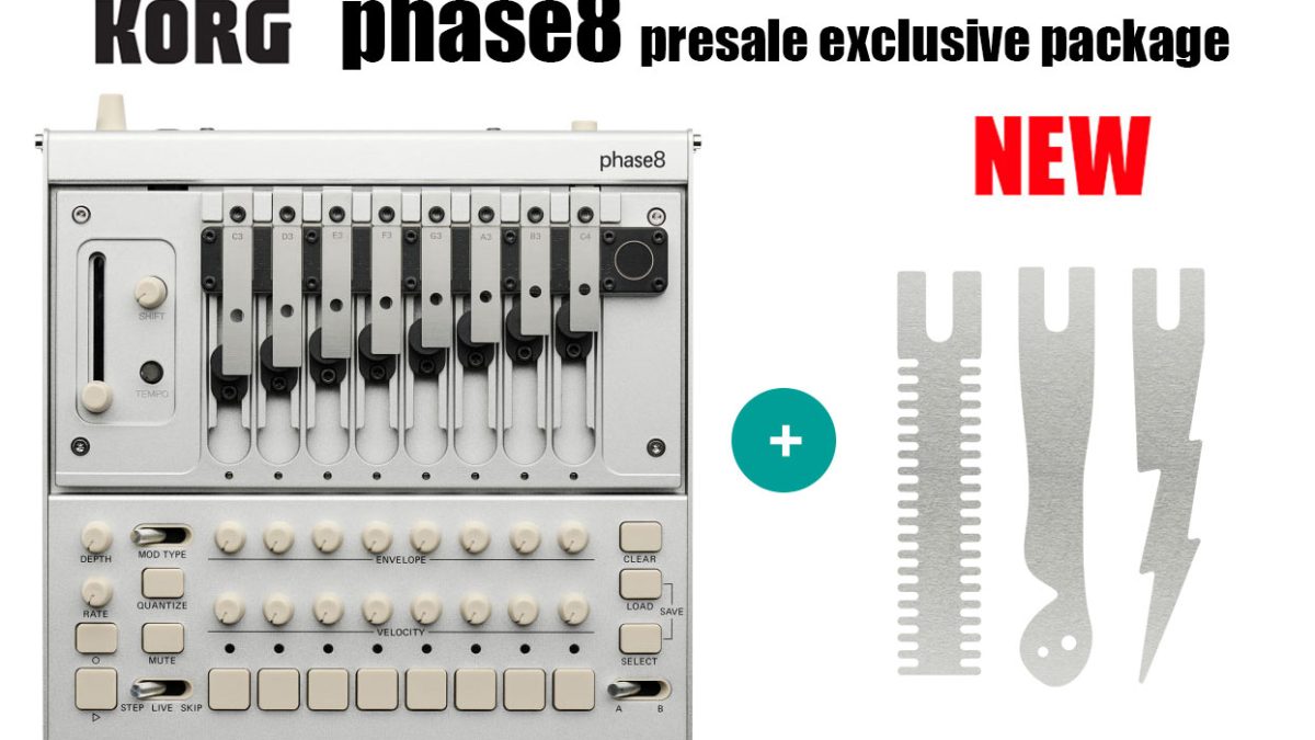 KORGよりアコースティック・シンセシス搭載の「phase8」presale