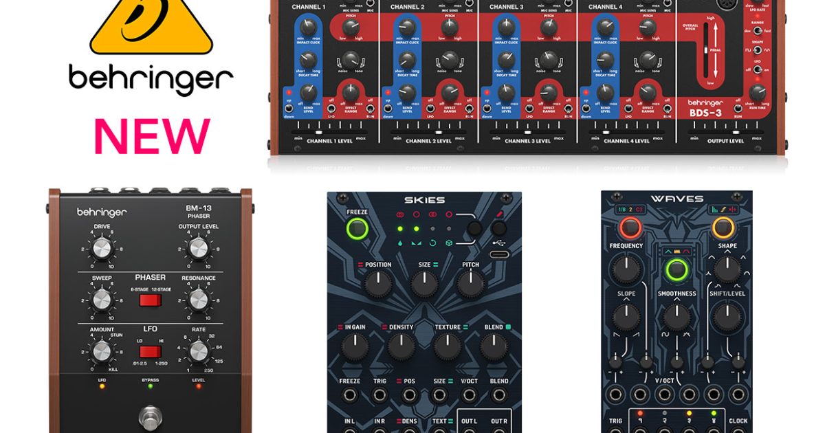 Behringerが4種類の新製品を3⽉27⽇(⾦)発売！ – Rock oN Line eStore