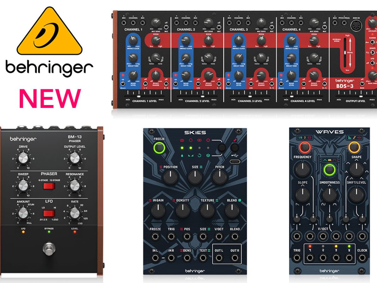 Behringerが4種類の新製品を3⽉27⽇(⾦)発売！ – Rock oN Line eStore